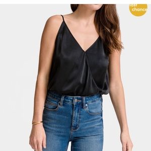 Silk Wrap V-Neck Tank